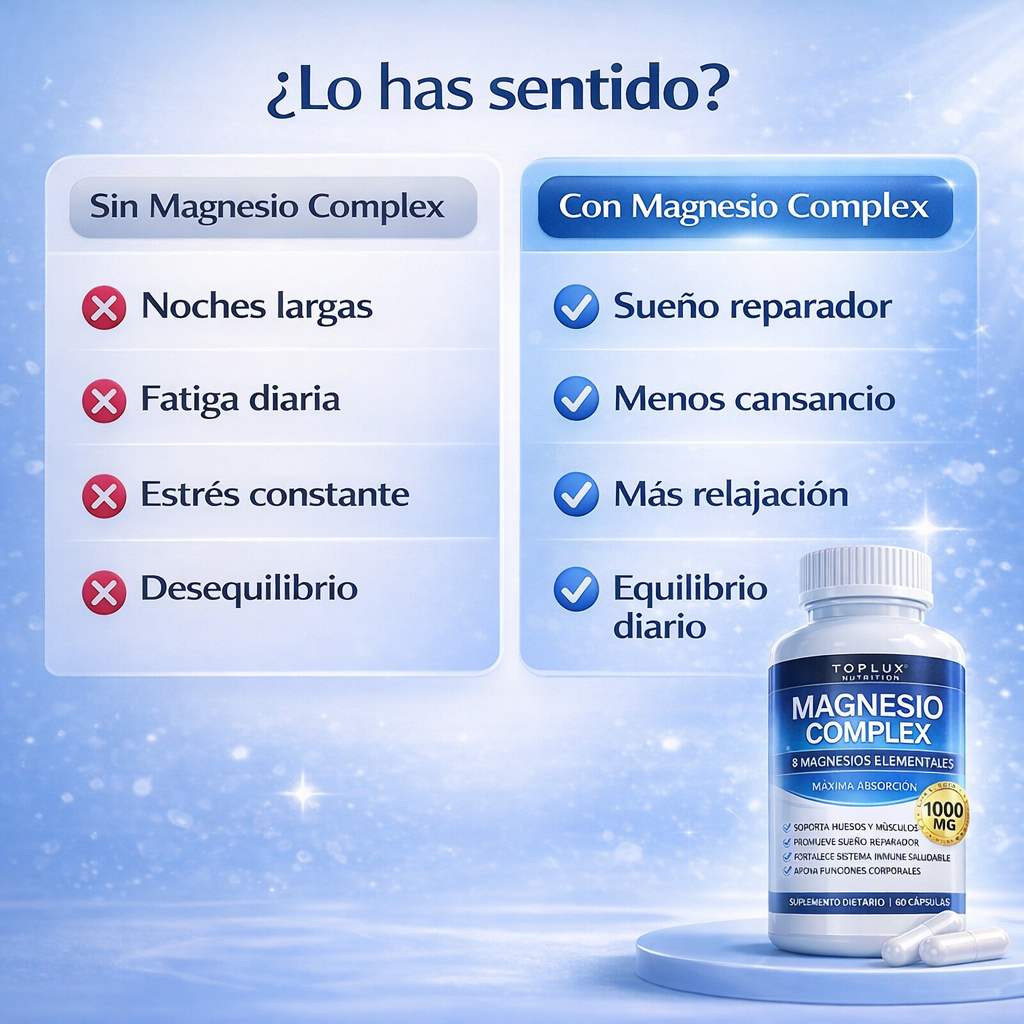 Magnesio Plux™ 2x1 1000mg 8 tipos de magnesio en 1💊⚡️