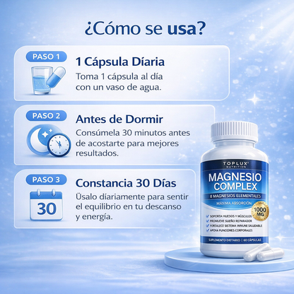 Magnesio Plux™ 2x1 1000mg 8 tipos de magnesio en 1💊⚡️