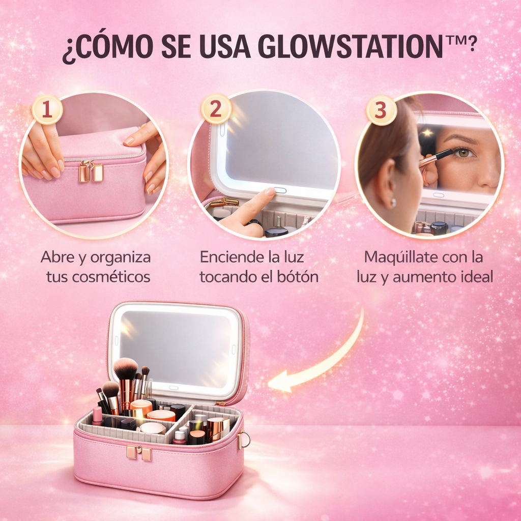 GlowStation™I Maquíllate Como Profesional, En Cualquier Lugar