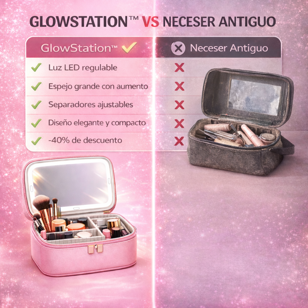 GlowStation™I Maquíllate Como Profesional, En Cualquier Lugar