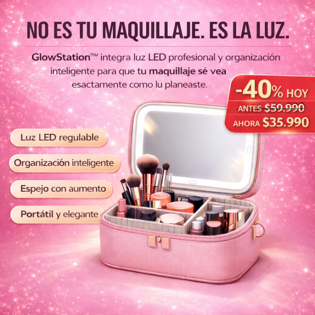 GlowStation™I Maquíllate Como Profesional, En Cualquier Lugar