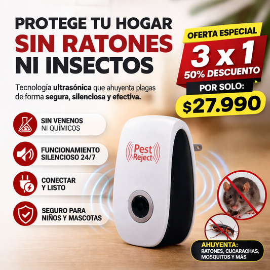 PestControl X™| Silencioso para ti, insoportable para ellos
